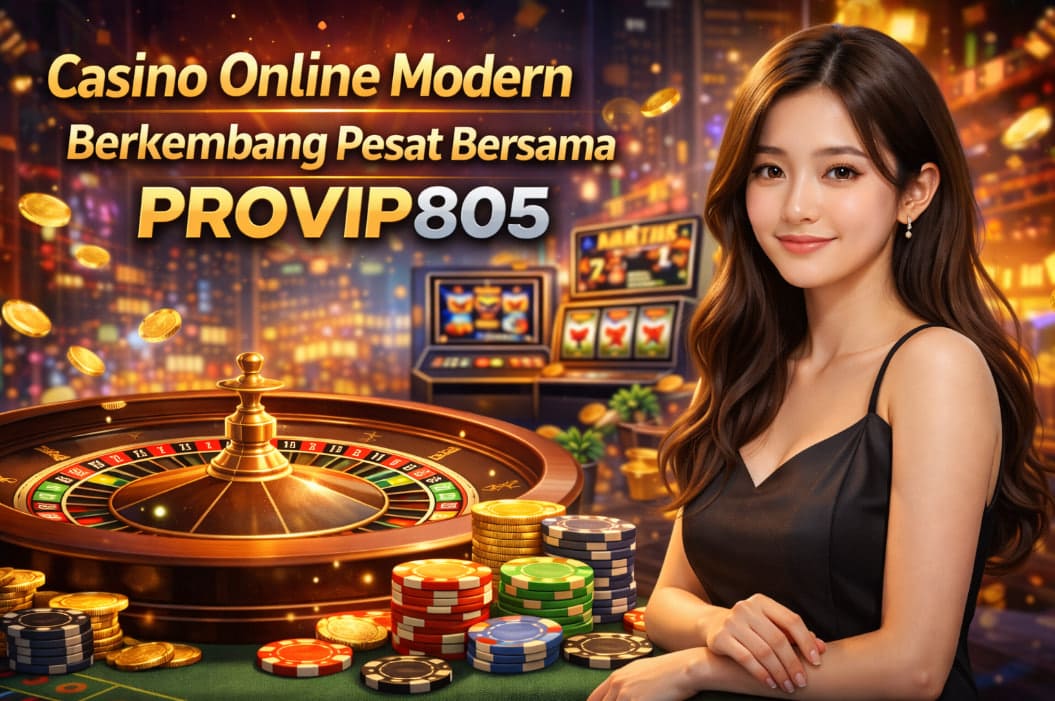 Casino Online Modern Berkembang Pesat Bersama PROVIP805